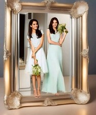 New COAST Size 14 Floris LACE Mint Pleated MAXI BRIDESMAIDS PROM CRUISE DRESS 
