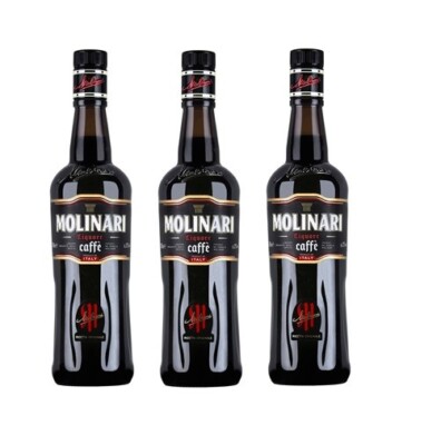 Molinari Caffe | 3 Flaschen a 0,7  Liter | Kaffeelikör