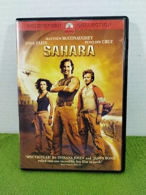 Sahara DVD Matthew McConaughey Penelope Cruz PG-13 Widescreen