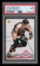 1993-94 WAYNE GRETZKY UD LOCKER CARD # 25 ALL-STARS GRADED PSA 9 MINT