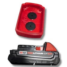Milwaukee M18 Compact Battery Rubberised Magnetic Base 2AH | Custom 3D-Printed