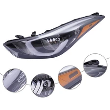 Headlight For 2014-2016 Hyundai Elantra Halogen Headlight Lamp Left Driver Side