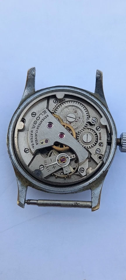 Reloj Eloga Años 40 15j Cal As 1187 Estilo Militar Reloj Hombre Run  Foto 2 de 4