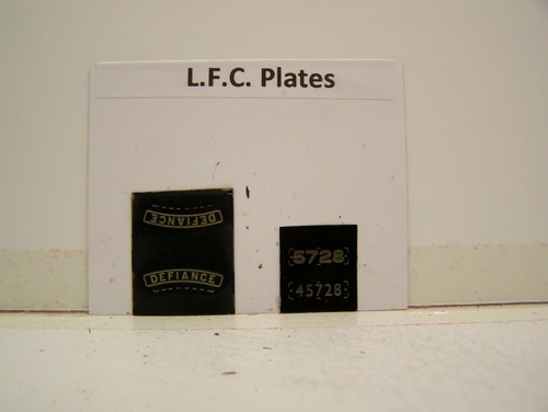 LFC LMS/BR Defiance 5728/45728 Namens- & Nummernschilder | Zustand: New