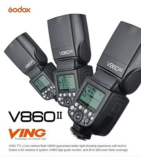 US Godox V860II-C 2.4G Wireless E-TTL HSS Li-on Camera Flash Speedlite For Canon - Image 2 of 4