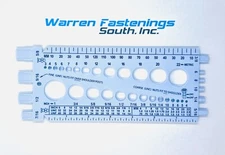 Fastener Screw, Bolt, Nut, Thread Measure Gauge Size Checker Standard & Metric