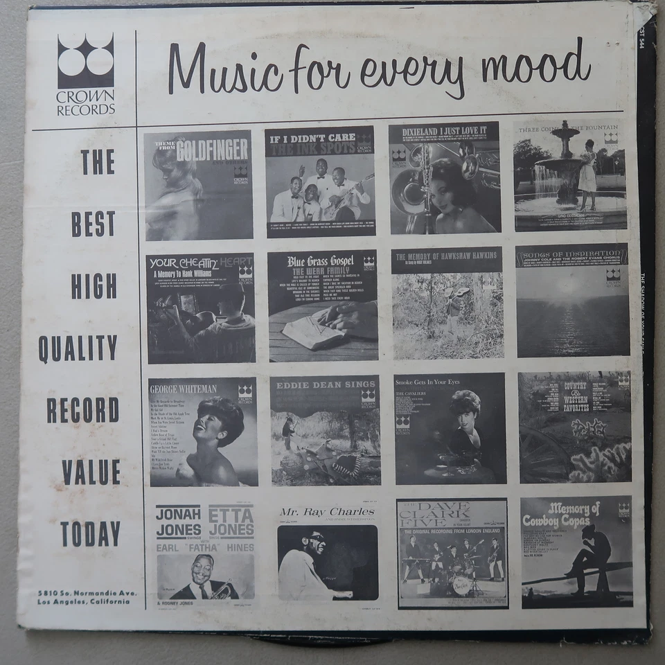 THE MEXICALI BRASS THE SHADOW OF YOUR SMILE VINYL LP CROWN VG 90 - Image 2 of 4