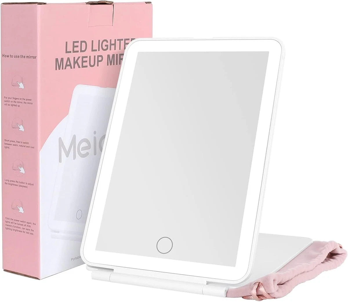 Light up 2024 travel mirror