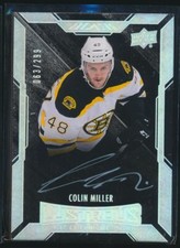 2015 UD Black Lustrous Rookies Signatures /299 Colin Miller #64 Rookie Auto RC