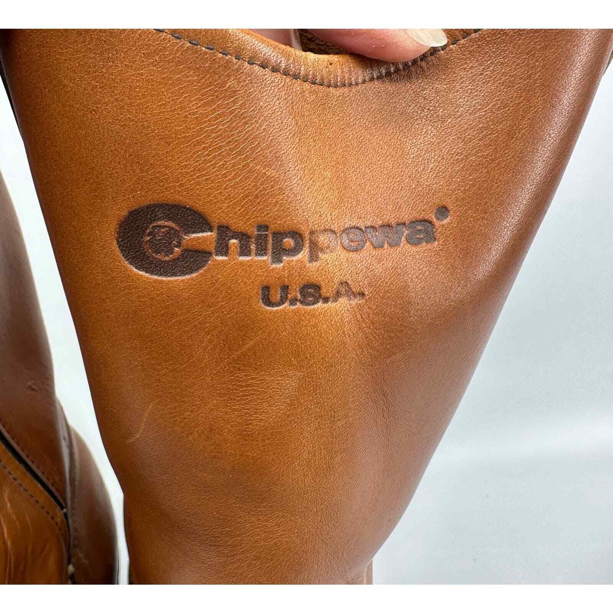 Chippewa Mens Leather Cowboy Boots sz 9D (S1715) | eBay