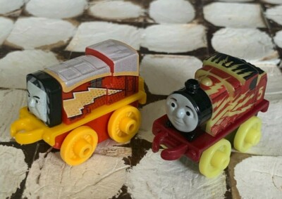 Thomas the Tank Engine Minis DC Iron Bert Shazam STEEL James Glowing 2 Train Lot
