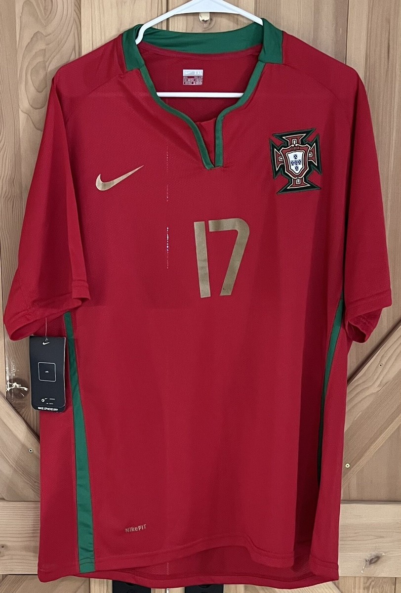 Nike ポルトガル C.ロナウド 17 EURO 2008 シャツ Cristiano Ronaldo #17 Portugal 2008-10 Nike Home Jersey New