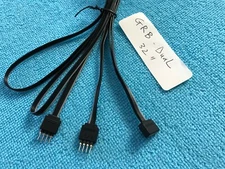  RGB LED Lighting Strip Cable 4 PIN FEMALE TO DUAL 4 PIN MALE , 32 INCHES 
