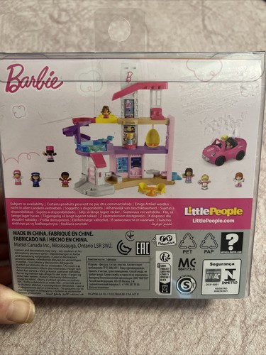 NUOVO Barbie Little People Sleepover Figure 2 Pack Fisher-Price Giocattolo Bambino Gatto - Foto 2 di 2