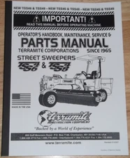TERRAMITE TSS46 TSS48 STREET SWEEPER OPERATION PARTS MAINTENANCE SERVICE MANUAL