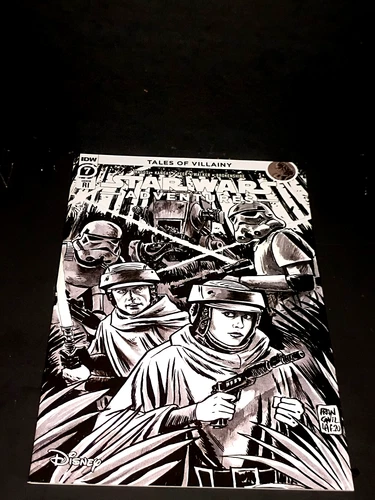 Star Wars Adventures #7 RI Tales of Villainy Black & White Francavilla Var. 1:10