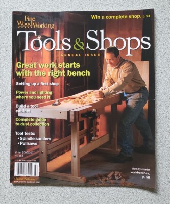 2006/07 Taunton's Fine Woodworking Magazine Annual Issue 188 work bench, sanders