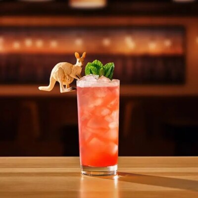 Outback Steakhouse Kangaroo 2024 Collectible (with Kangaroo Krush drink recipe)