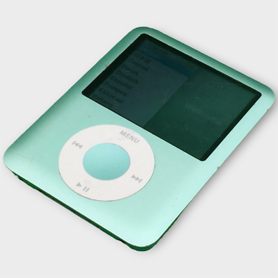 Apple iPod Nano 3rd Gen A1236 8GB Green - Menu Button Stiff, For