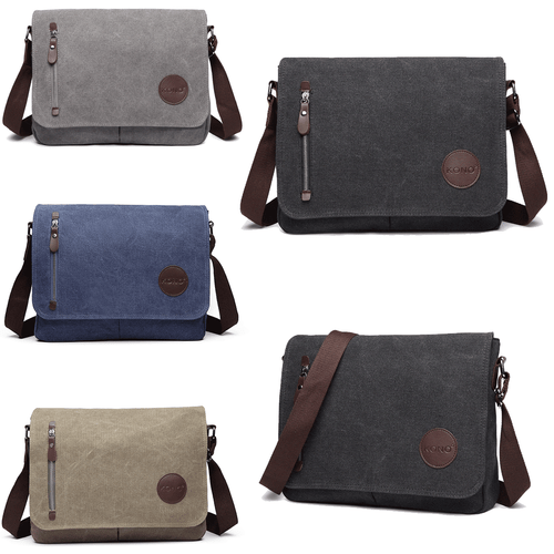 Men's Canvas Shoulder Bags Messenger Bag REIDBLOCKING School Cross