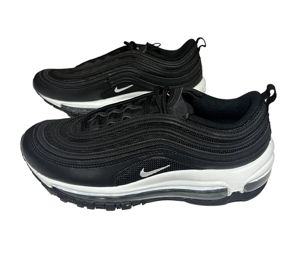 Nike Women’s Air Max 97 Black White Casual Sneakers Size 8 DH8016-001