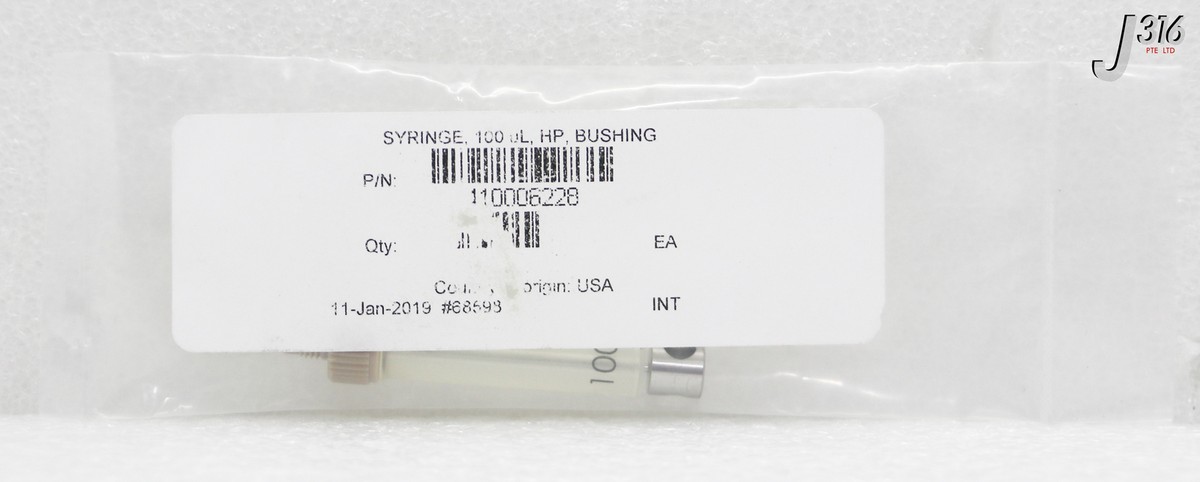 その他 B-UP 36128 WATERS SYRINGE, 100µL, HP, BUSHING (NEW) 410006228 | eBay