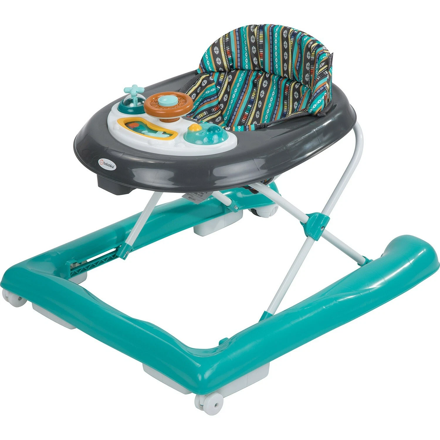 Babideal Rover Walker Portable Baby Activity Gear Walker, Boho print Led NIB