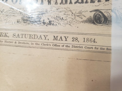 Harper's Weekly May 28, 1864 Journal Of Civilization Estate Sale Find Sealed. - Picture 2 of 6