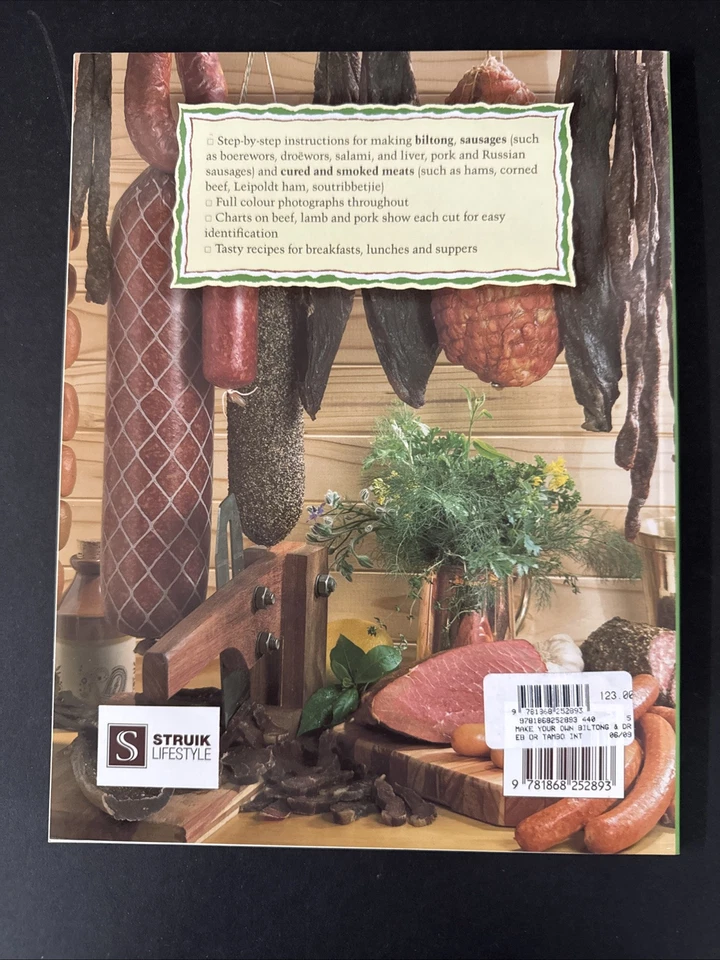 Make Your Own Biltong and Droewors by Willie van Heerden (2009 Paperback Cookbk) - Image 4 of 4