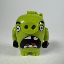 Lego Minifigure Angry Birds Green King Pig 1" Building Replacement Figure Toy