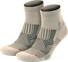 2/4 Pairs Quarter Running Socks for Men  Women, Athletic Anti-Blister Cushioned