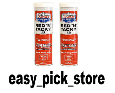 Lucas 10005 Red N Tacky EP Grease - Multi-Purpose Lubricant - 14 Oz ( Pack of 2)