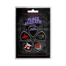 Black Sabbath Purple Logo set of 5 guitar picks/plectrum pack