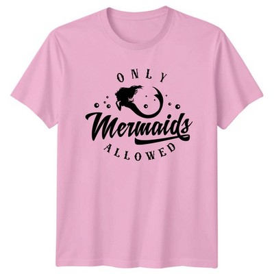 Only Mermaids Allowed T-Shirt Retro Mermaid Graphic Tee