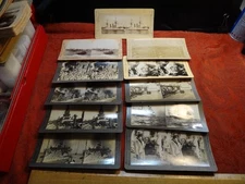 11 Stereoview Cards Webster, Keystone - Military Turret Navy etc. Lot G