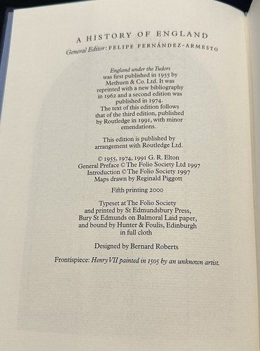 Folio Society A HISTORY OF ENGLAND Vol 4 England Under the Tudors 1997 GR ELTON - Picture 8 of 8