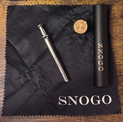 SNOGO Cacao Straw - Silver Design - Brand New / Unopened