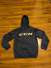 CCM Hockey Tactical Dry Hoodie Navy/White Mens Medium