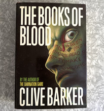 Books of Blood Clive Barker 1988 Vtg Hardcover First American Edition 1st Print