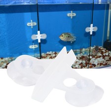 40PCS PVC Aquarium Fish Tank Suction Cup Separating Board Divider Support Clip