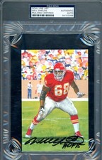 Will Shields PSA DNA Signed Goal Line Art Card GLAC Autograph HOF 15