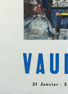 Raymond VAUDIAU — Affiche originale d'exposition, Galerie Ror Volmar, Paris — vue 5 sur 6