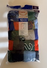 Wonder Nation Big Boys Underwear Soft Cotton Boxer Briefs 10-Pack sz XXL 18 New