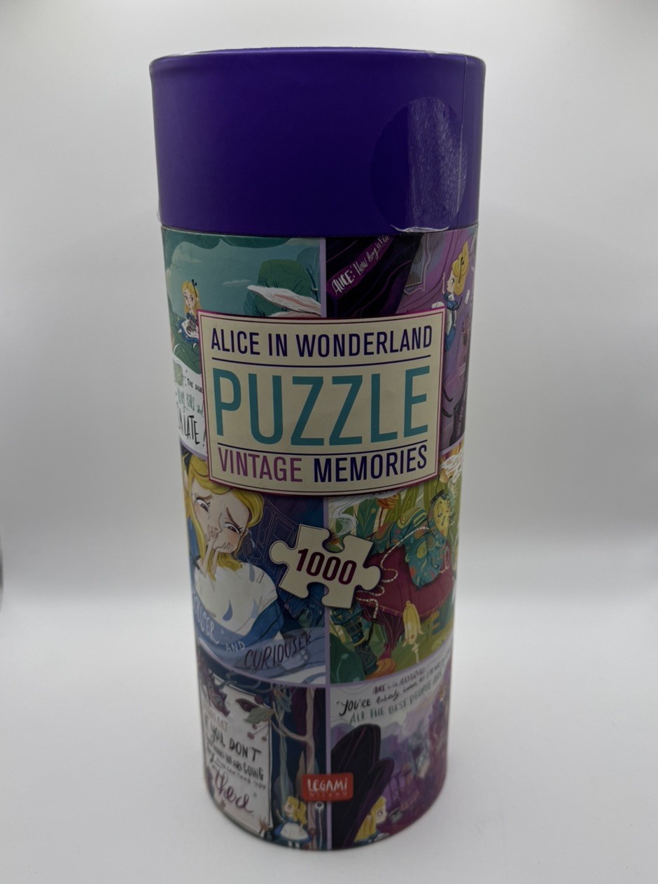 Legami Milano Alice in Wonderland Puzzle 1000pc Twist-open Jigsaw Foil Details