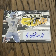 2022 Pro Set Metal Sam Howell RC Auto Power Surge /20 ROOKIE 