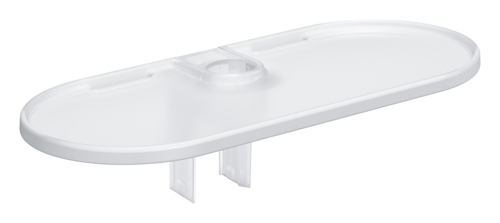 GROHE Vitalio Universal QuickFix Tray for GROHE Vitalio Universal QuickFix Shower Rails Ø 22 mm, Acrylic, Easy to Fit, White, 27725001 - Image 2
