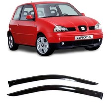 Tape-on Window Visors Rain Guards Fit Seat Arosa 3d 2000-2004 Wind Deflectors Tape-on Window Visors Rain Guards Fit Seat Arosa 3d 2000-2004 Wind Deflectors