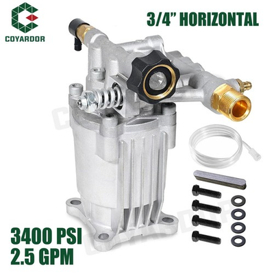 #ad 3400 psi Pressure Washer Pump 3 4quot; Horizontal 2.5 GPM fits for GC190 GC160 more $73.13
