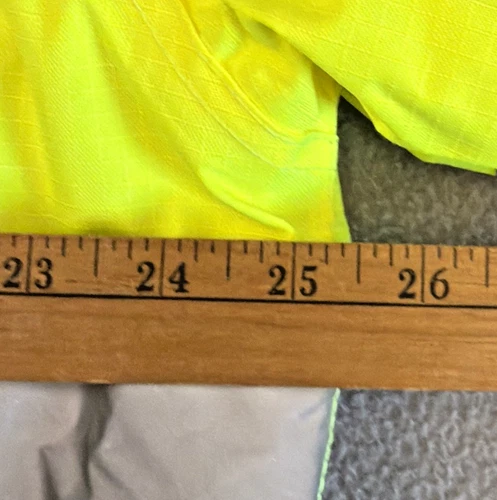 Kishigo Ripstop Bomber Jacket Hi Vis Yellow Reflective Men Medium JS130 VG image 13
