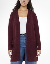 Gap Women's Long Sleeve Cardigan Size XXL Red Maroon Wine New